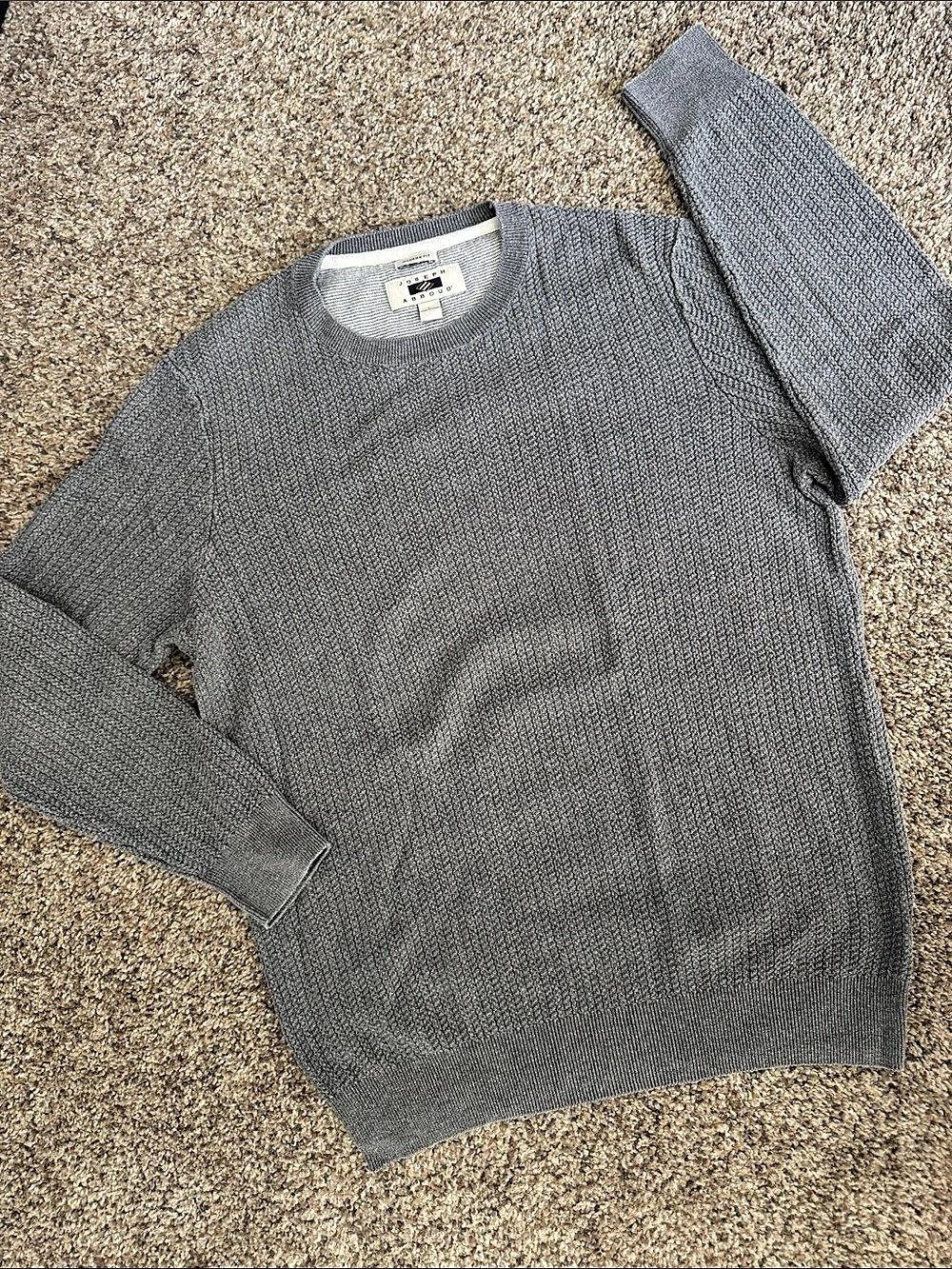 J.Crew Men's Crewneck Sweater Gray Large Like New